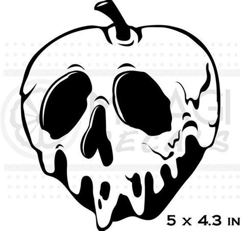 Gothic Tattoo Design: Snow White Poison Apple