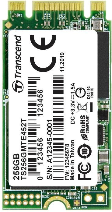 Transcend MTE452T 256 GB Internal M.2 PCIe NVMe SSD 2242 M.2 NVMe PCIe 3.0 x2 Retail ...