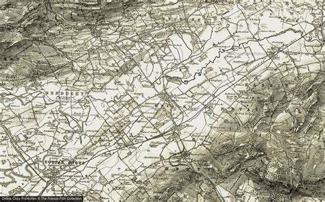 Historic Ordnance Survey Map of Meigle, 1907-1908