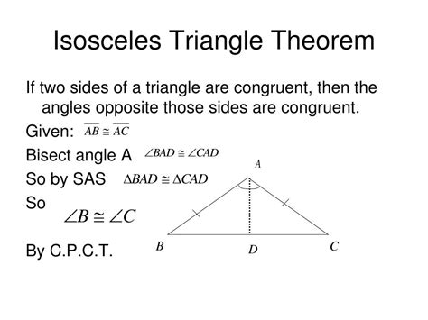 PPT - 4.6 The Isosceles Triangle Theorems PowerPoint Presentation, free download - ID:3890802