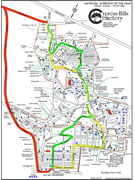 Map of Cemetery | Cypress Hills Cemetery