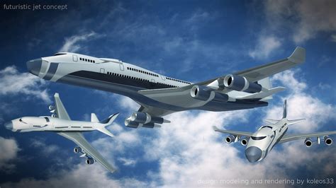 Futuristic aircraft concept on Behance