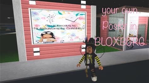 How To Make Your Own Poster In Bloxburg | Arts - Arts