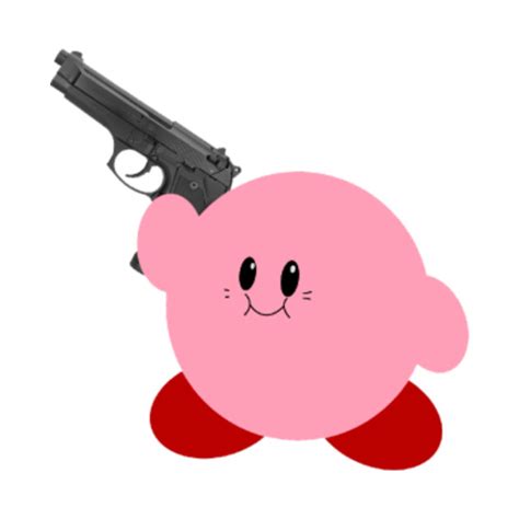 Kirby Pistol Meme - Kirby - T-Shirt | TeePublic