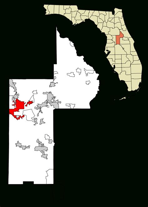 File:lake County Florida Incorporated And Unincorporated Areas - Leesburg Florida Map ...