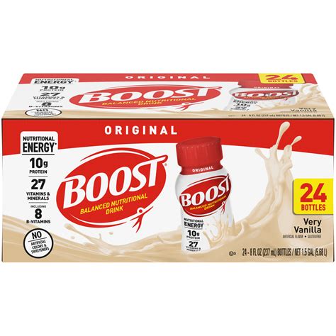 Boost Original Ready to Drink Nutritional Drink, Very Vanilla ...