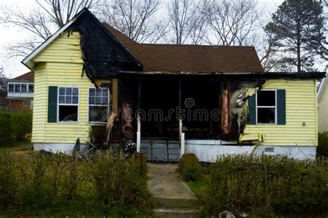 Burned House stock photo. Image of roasted, charred, yellow - 580460