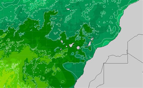 Canary Islands Regional Sea Surface Temperature Chart | SURFLINE.COM