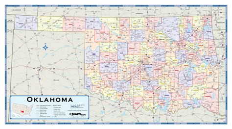 Oklahoma Counties Map With Names