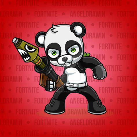 Fortnite Panda Team Leader skin Fan Art by AngelDrawin on DeviantArt