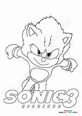 Sonic The Hedgehog 3  Coloring Pages For Kids sketch template