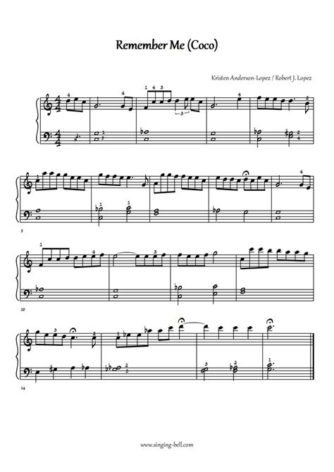 Remember Me (Coco) - Piano Tutorial, Sheet Music, Chords