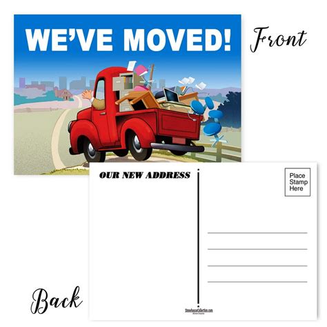 We've Moved Postcards - Set of 50 Moving Announcement Postcards - 4 x 6 Postcards - Walmart.com ...