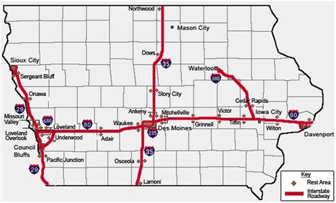 Roadside IA Rest Stops | Maps | Facility | Iowa Rest Areas