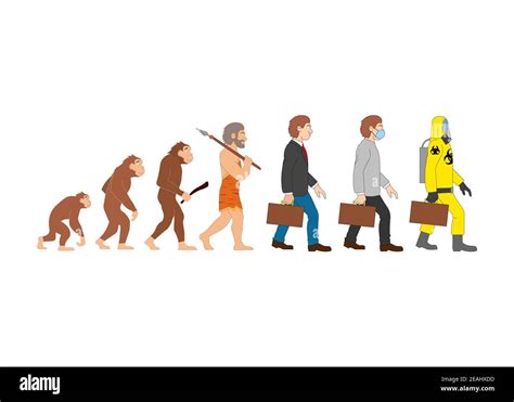 Funny Human Evolution Stock Photo - Alamy