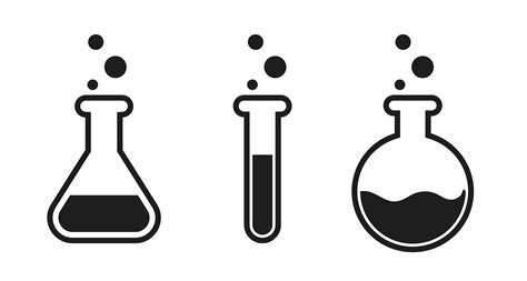 Icône de tube à essai liquide dans le laboratoire scientifique. 600617 ...