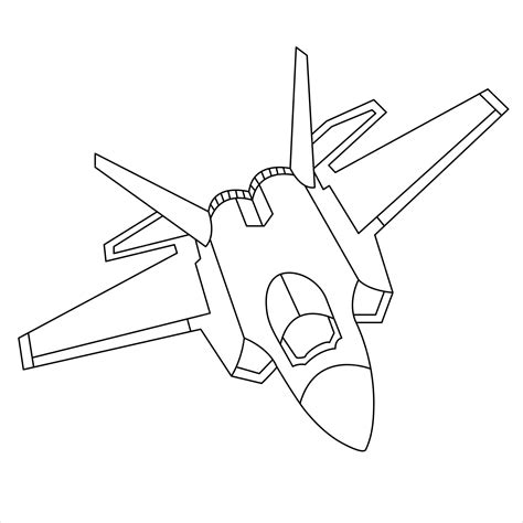 Avion Militaire Lockheed Martin F22 Raptor Livre De Coloriage Pour Enfants Et Adultes Dessin ...