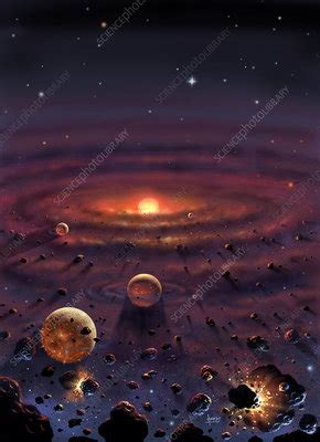 Planetary formation - Stock Image - R301/0029 - Science Photo Library