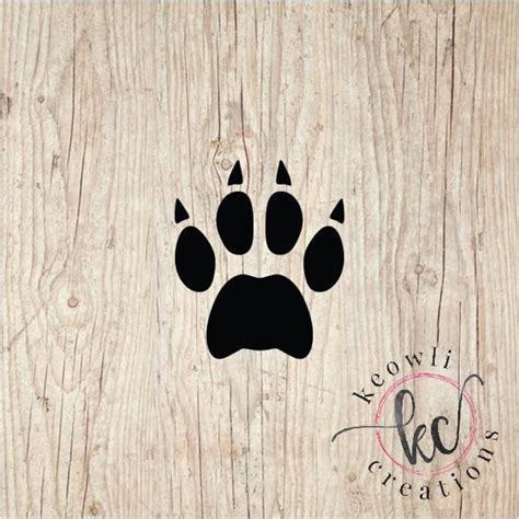 Bobcat Paw Print Vinyl Decal - Etsy