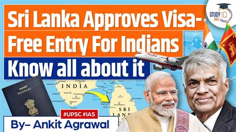 Sri Lanka approves Visa-Free Entry for Visitors from India | UPSC GS2 - YouTube