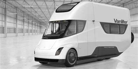 Tesla Semi electric motorhome concept: a zero-emission and self-driving ...