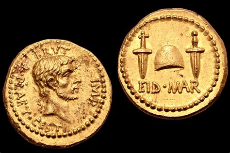 Ultra-rare Julius Caesar 'assassination coin' made from gold 2,000 years ago may be worth MILLIONS