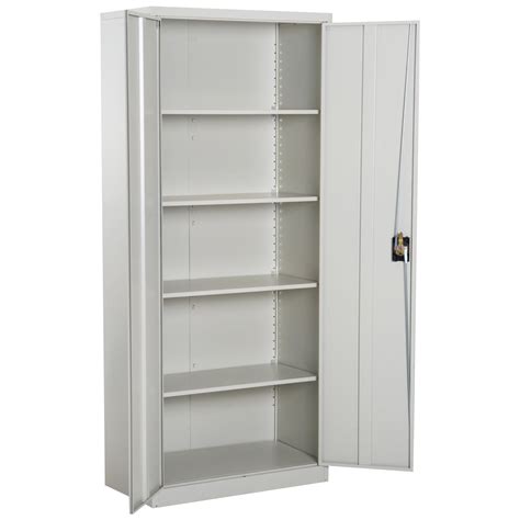 Vinsetto 72" Steel Tall Large Freestanding Commercial Warehouse Utility Storage Cabinet With 4 ...