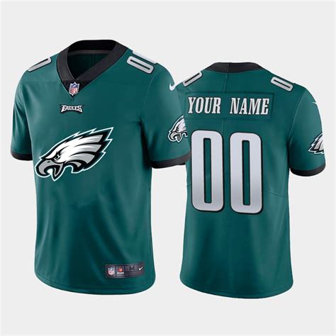 Nike Philadelphia Eagles Customized Green Team Big Logo Vapor ...