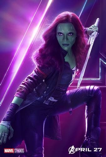 Gamora - Avengers Infinity War character poster - Avengers: Infinity War 1 & 2 Photo (41315300 ...