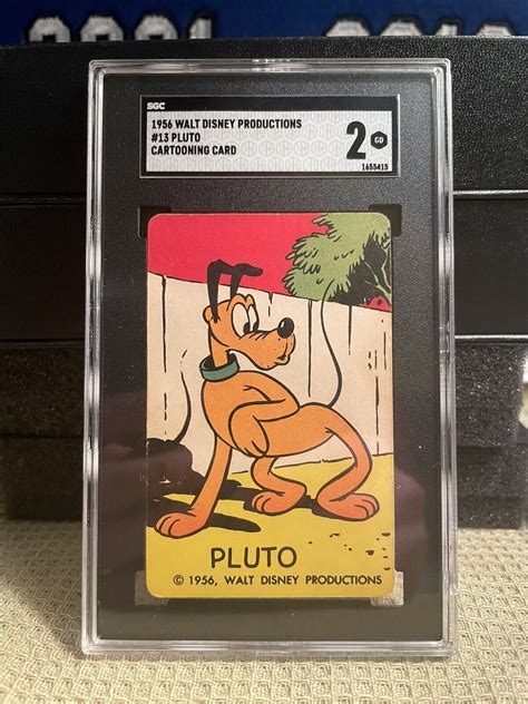 1956 Pluto #13 Walt Disney Productions , Cartooning Card, (Mickey Mouse) SGC 2 | eBay