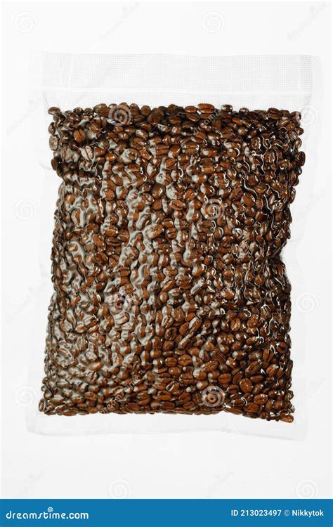 Fresh Roasted Coffee Beans Packed in Vacuum Sealed Bag Stock Image - Image of coffee, packed ...