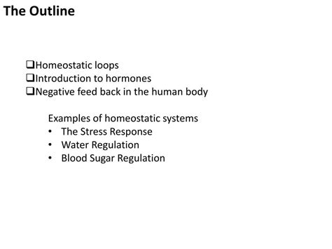 PPT - Homeostatic Regulation PowerPoint Presentation, free download ...