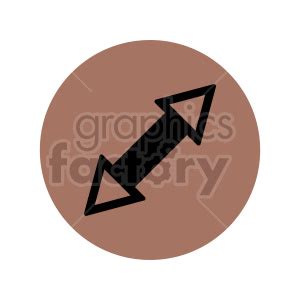 double ended arrow icon vector clipart #415521 at Graphics Factory.