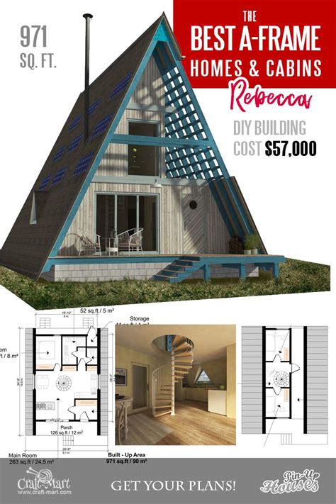 Cool A-frame Tiny House Plans (plus tiny cabins and sheds) - Craft-Mart