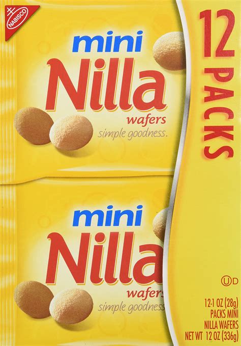 Amazon.com: Nilla Vanilla Mini Wafers, 1.16-Ounce Packages (Pack of 72)