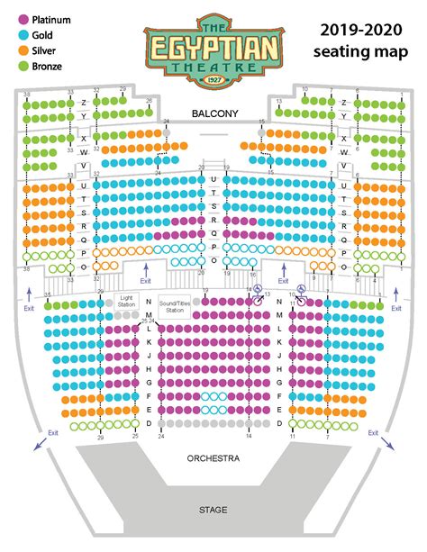 Egyptian Theater Boise Seating Chart