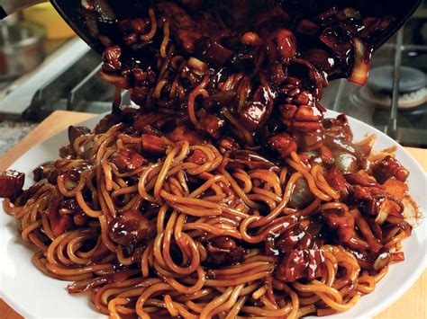 Korean Black-Bean Noodles (Jajangmyeon) | Saveur