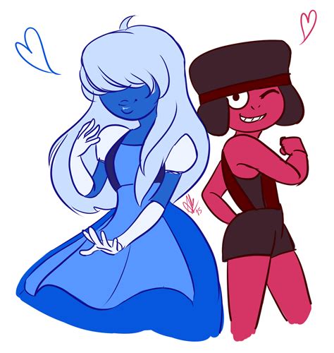 Sapphire and Ruby by 2Mummu on DeviantArt