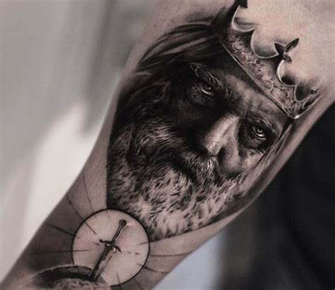 King Arthur and Excalibur tattoo by Bro Studio | Photo 18818