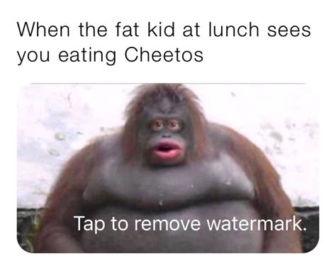 When the fat kid at lunch sees you eating Cheetos | @Elmo_turd | Memes