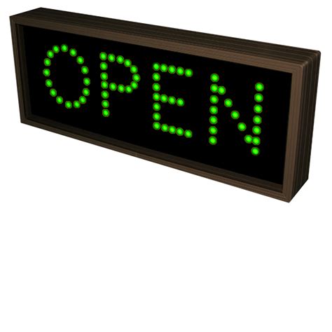 Outdoor LED Open Sign - Bright Bank Lane Signs 5868