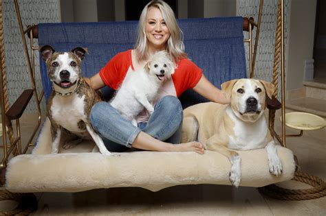 Who rescued whom?: Actress and animal rescuer Kaley Cuoco on the pit ...