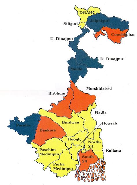 State of West Bengal - Map-Info-Tourism-Population-Culture-Economy etc ...