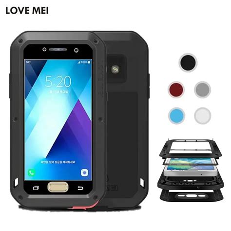 Love Mei Life Waterproof Metal Aluminum Armor Hard Case For Samsung A3 2017 / A5 2017 Cover ...