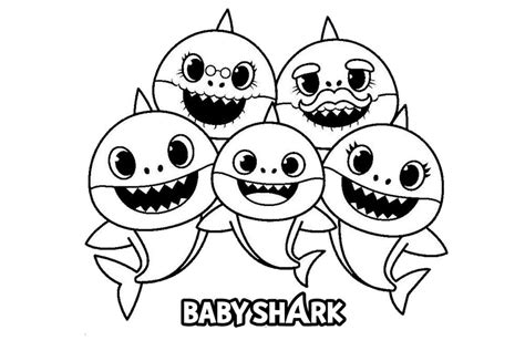 Baby Shark Disegni Da Colorare Per Bambini Da Stampare En | Sexiz Pix