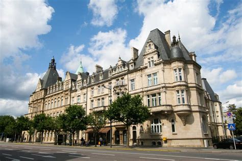 Famous bank in Luxemburg stock photo. Image of architecture - 16631792