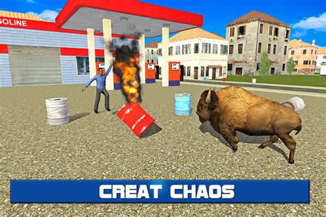 Angry Bison Attack in City 3D