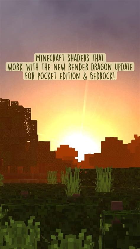 Minecraft Shaders for Pocket Edition & Bedrock 1.19+