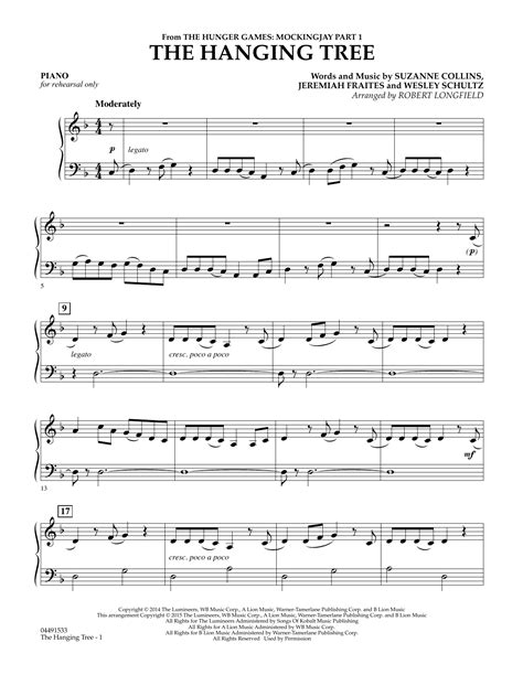 The Hanging Tree - Piano by Robert Longfield Sheet Music for Orchestra at Sheet Music Direct