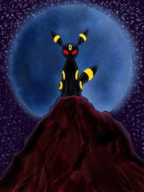 Umbreon moon night DopaOnTheFalopa - Illustrations ART street